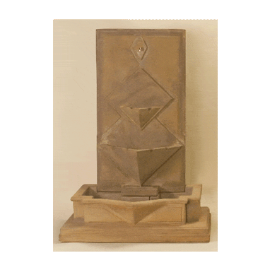 Diamante Wall Outdoor Cast Stone Garden Fountain Fountain Tuscan